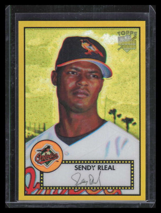 2006 Topps '52 Chrome Gold Refractor 32 Sendy Rleal Rookie 29/52