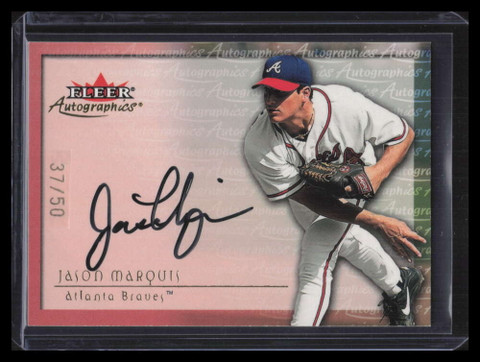 2001 Fleer Autographics Gold 65 Jason Marquis Auto 37/50