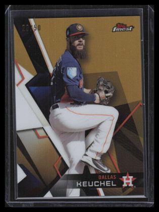 2018 Finest Gold Refractor 10 Dallas Keuchel 29/50