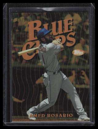 2019 Finest Blue Chips Gold Refractor FBCAR Amed Rosario 49/50