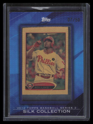 2012 Topps Silk Collection sc157 Jimmy Rollins 7/50