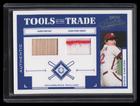 2004 Absolute Tools of Trade Material tt137 Steve Carlton Dual Bat Glove 157/250