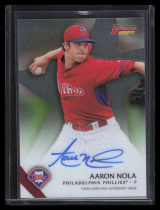 2015 Bowman's Best Best of '15 Autographs b15ano Aaron Nola Rookie Auto