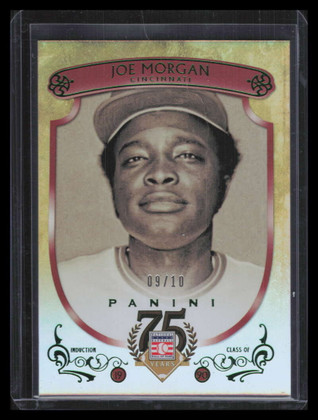 2014 Panini Hall of Fame Red Frame Green 67 Joe Morgan 9/10