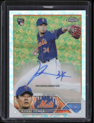 2023 Topps Chrome Logofractor Autographs RCAKS Kodai Senga Rookie Auto