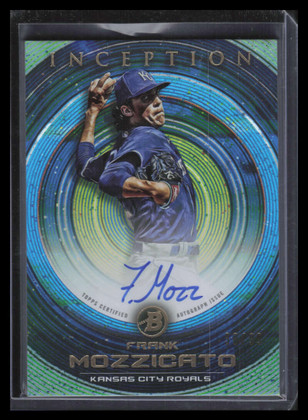 2022 Bowman Inception Autographs Blue PAFM Frank Mozzicato Rookie Auto 38/99
