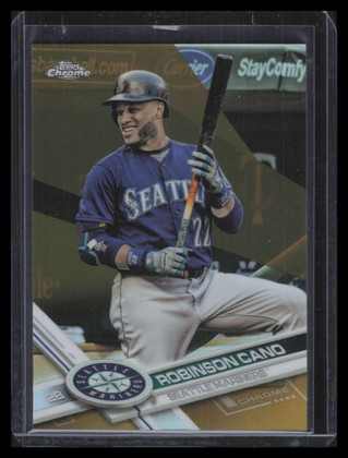 2017 Topps Chrome Gold Refractor 90 Robinson Cano 34/50