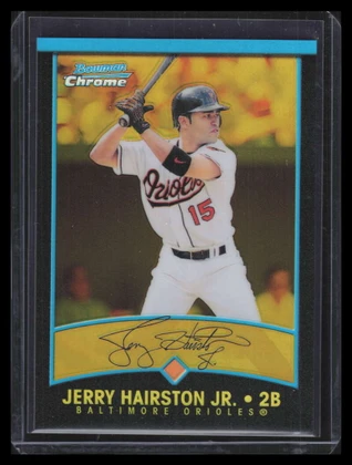 2001 Bowman Chrome Gold Refractor 221 Jerry Hairston Jr. 32/99