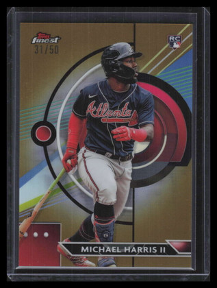 2023 Finest Gold Refractor 34 Michael Harris II Rookie 31/50