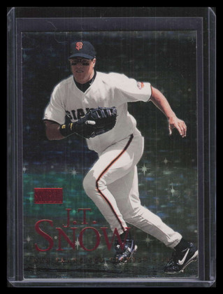 2000 SkyBox Star Rubies Extreme 55 J. T. Snow 16/50