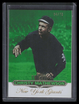 2011 Topps Tribute Green 85 Christy Mathewson 64/75