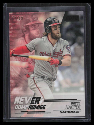 2018 Stadium Club Never Compromise Black NCBH Bryce Harper 77/99