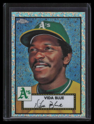 2021 Topps Chrome Platinum Rose Gold Mini Diamond Refractor 552 Vida Blue 64/75