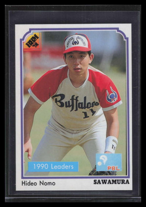 1991 BBM Japan 204 Hideo Nomo LL League Leaders