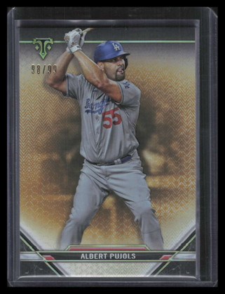 2021 Topps Triple Threads Gold 41 Albert Pujols 98/99