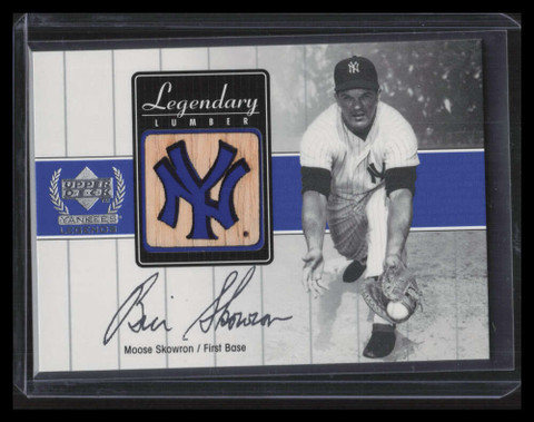 2000 Upper Deck Yankees Legends Legendary Lumber Gold Moose Skowron Bat 140460