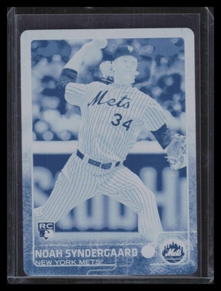 2015 Topps Update Printing Plate Cyan us157 Noah Syndergaard Rookie 1/1
