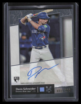 2024 Topps Museum Archival Autographs AADS Davis Schneider Rookie Auto 2/299