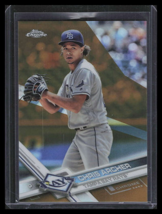 2017 Topps Chrome Gold Refractor 177 Chris Archer 38/50