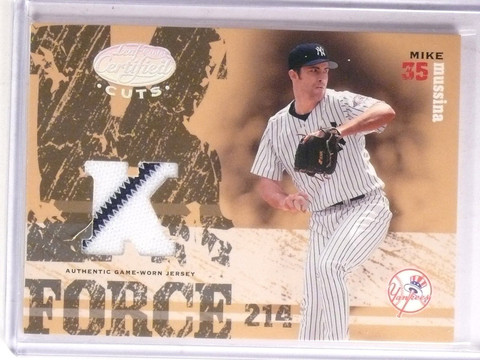 2004 Leaf Certified Cuts K-Force Mike Mussina Jersey #D08/25 #KF33 *67258