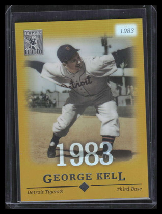 2004 Topps Tribute HOF Gold 56 George Kell 39/83