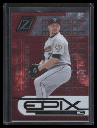 2005 Zenith Epix Orange Moment 12 Roger Clemens 239/250