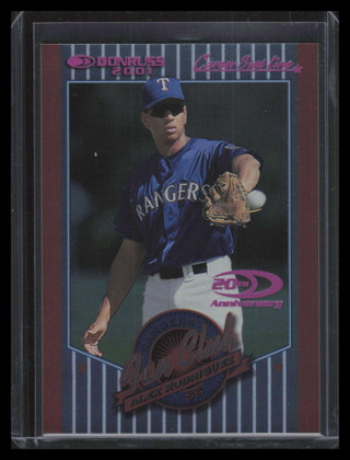 2001 Donruss Stat Line Career 201 Alex Rodriguez FC 162/189 Fan Club