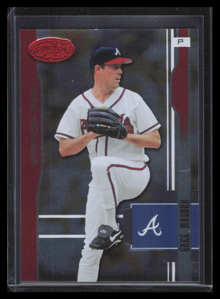 2003 Leaf Certified Mirror Red Samples lc2 Greg Maddux 6/150
