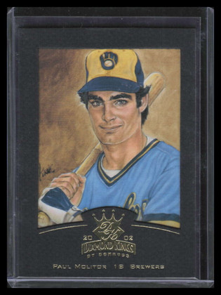 2002 Diamond Kings Gold Foil 142 Paul Molitor 28/100
