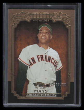 2013 Topps The Greats Gold tg2 Willie Mays 90/99