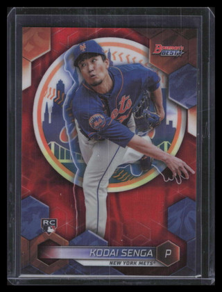 2023 Bowman's Best Red Lava Refractor 50 Kadai Senga Rookie 4/5