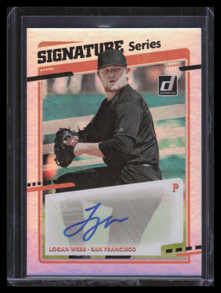 2020 Donruss Signature Series 9 Logan Webb Rookie Auto