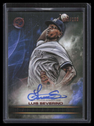 2016 Topps Legacies Exhilaration Autographs Luis Severino Rookie Auto 141/199