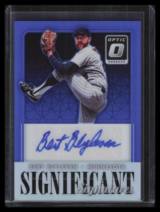 2016 Donruss Optic Significant Signatures Blue 12 Bert Blyleven Auto 13/15