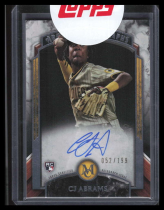 2022 Topps Museum Collection Archival Autographs CJ Abrams Rookie Auto 52/199