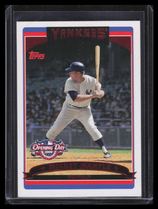 2006 Topps Opening Day Red Foil 7 Mickey Mantle 386/2006