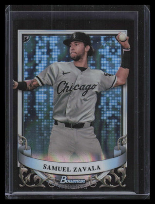 2024 Bowman Sterling Prospects Black Lava Refractor Samuel Zavala Rookie 5/10