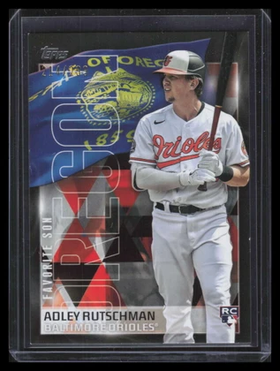 2023 Topps Favorite Sons Black fs19 Adley Rutschman Rookie 214/299