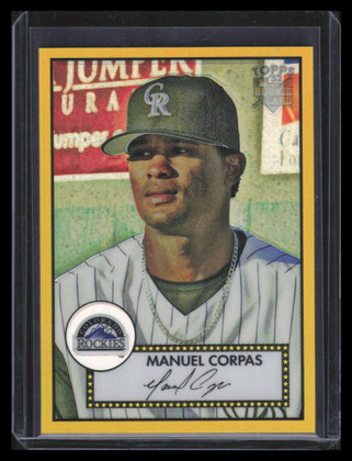 2006 Topps '52 Chrome Gold Refractor 39 Manuel Manny Corpas Rookie 31/52