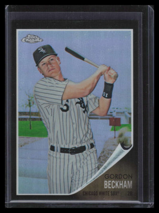 2011 Topps Heritage Chrome Black Refractor c149 Gordon Beckham 57/62
