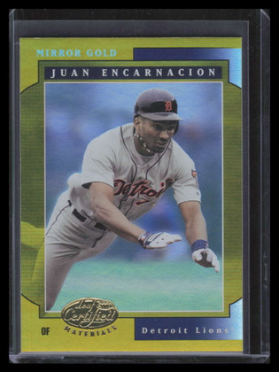 2001 Leaf Certified Materials Mirror Gold 64 Juan Encarnacion 21/25