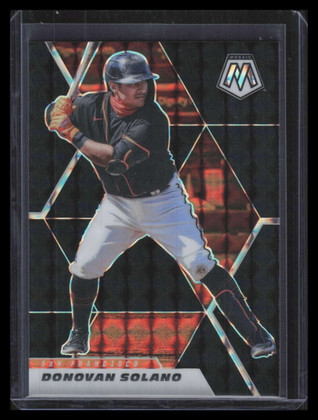 2021 Panini Mosaic Mosaic Black Refractor 152 Donovan Solano 1/1