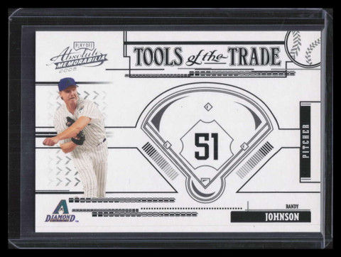 2005 Absolute Tools of the Trade Black tt165 Randy Johnson D'backs 67/100