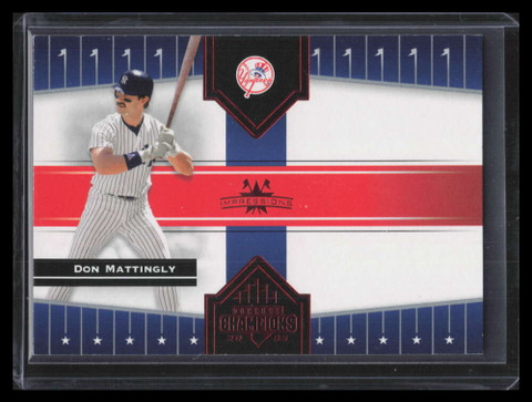 2005 Donruss Champions Impressions Red 96 Don Mattingly 245/250