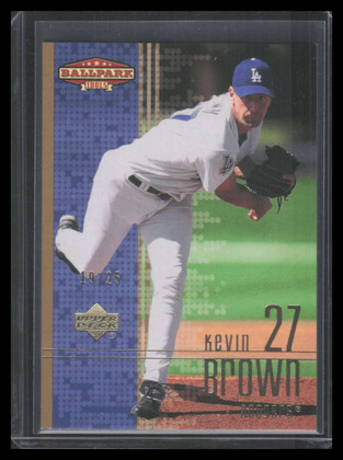 2002 Upper Deck Ballpark Idols Gold 136 Kevin Brown 19/25