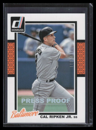 2014 Donruss Press Proofs Silver 198 Cal Ripken Jr. 116/199