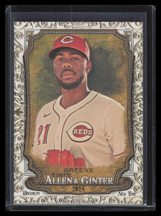 2024 Topps Allen and Ginter Gold Foil Filigree 303 Hunter Greene 48/50