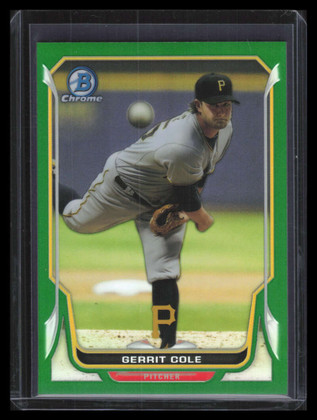2014 Bowman Chrome Green Refractor 88 Gerrit Cole 70/75