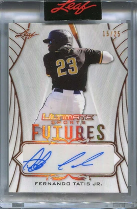 2021 Leaf Ultimate Sport Futures Autographs ufft1 Fernando Tatis Jr. Auto 15/25