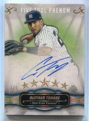 2021 Topps Five Star Five Tool Phenom Autographs FTPGT Gleyber Torres Auto 1/1